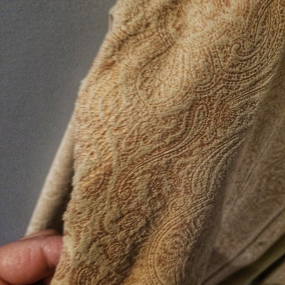 C Concept 100% RealLeather Shell Pink Paisley Coat - Picture 4 of 8